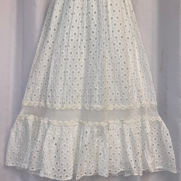 ‼️SALE‼️Anthropologie Leifnotes Mallorca White Eyelet Dress - Picture 6 of 14